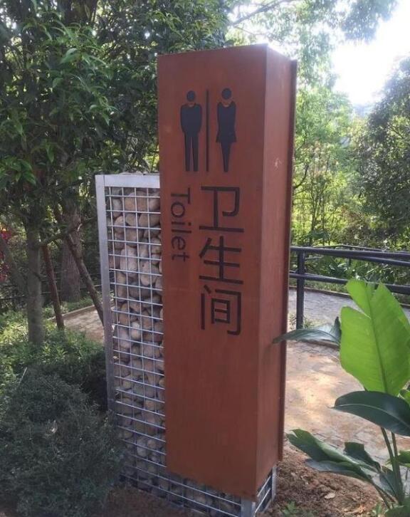 古浪锈钢板标识牌